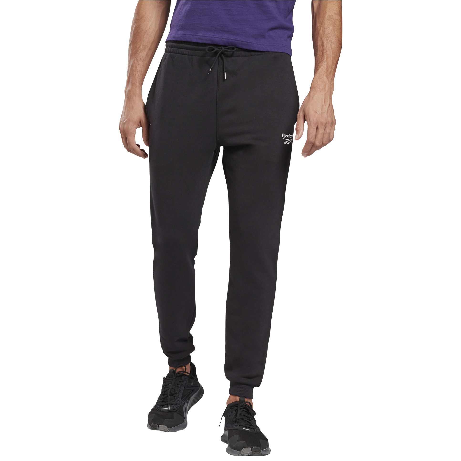 Reebok men's cotton hot sale fleece jogger pants