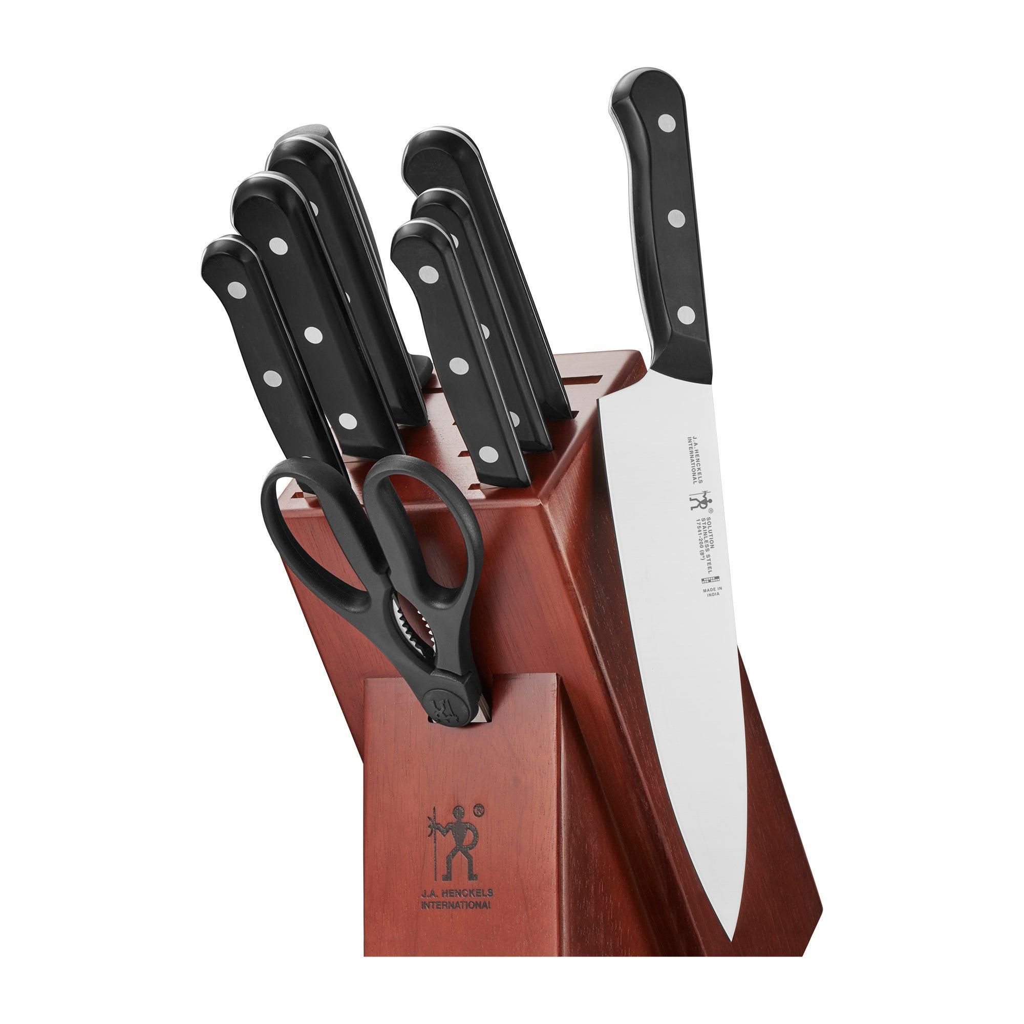 Fingerhut - Farberware 14-Pc. Self-Sharpening Knife Block Set - White