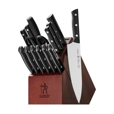 Fingerhut - Farberware 16-Pc. Self-Sharpening Knife Block Set