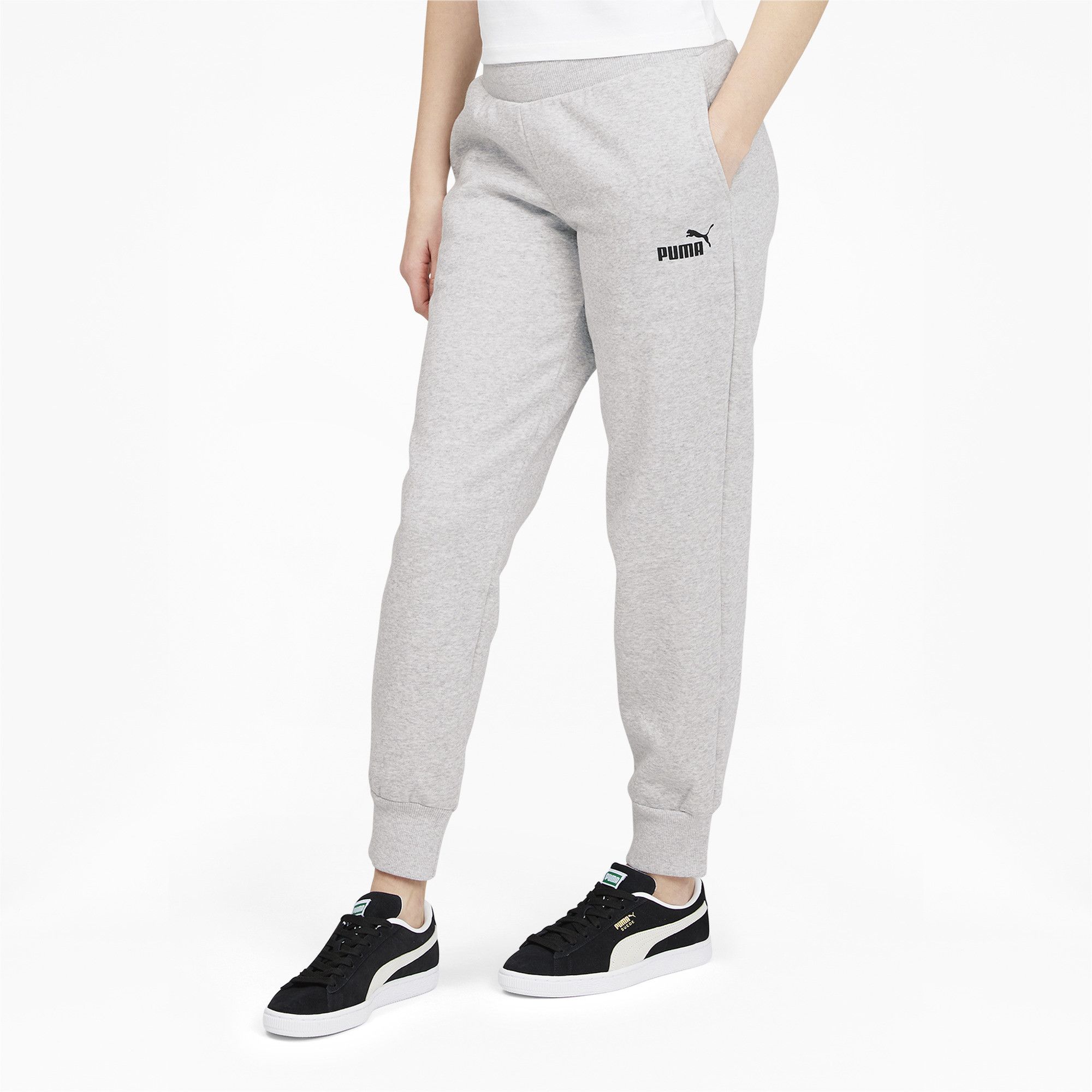 Puma Woman Leggings Steel Grey Size Xl Polyester, Elastane