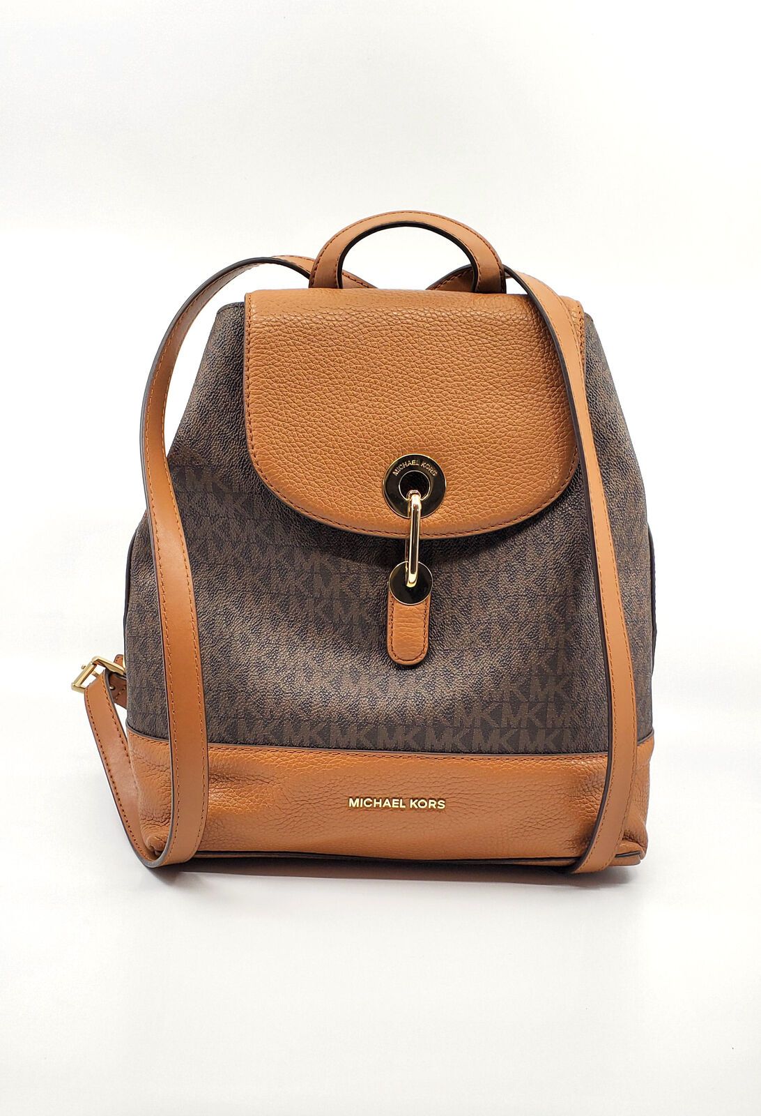 Fingerhut - Michael Kors Raven Medium Backpack - Brown/Acorn