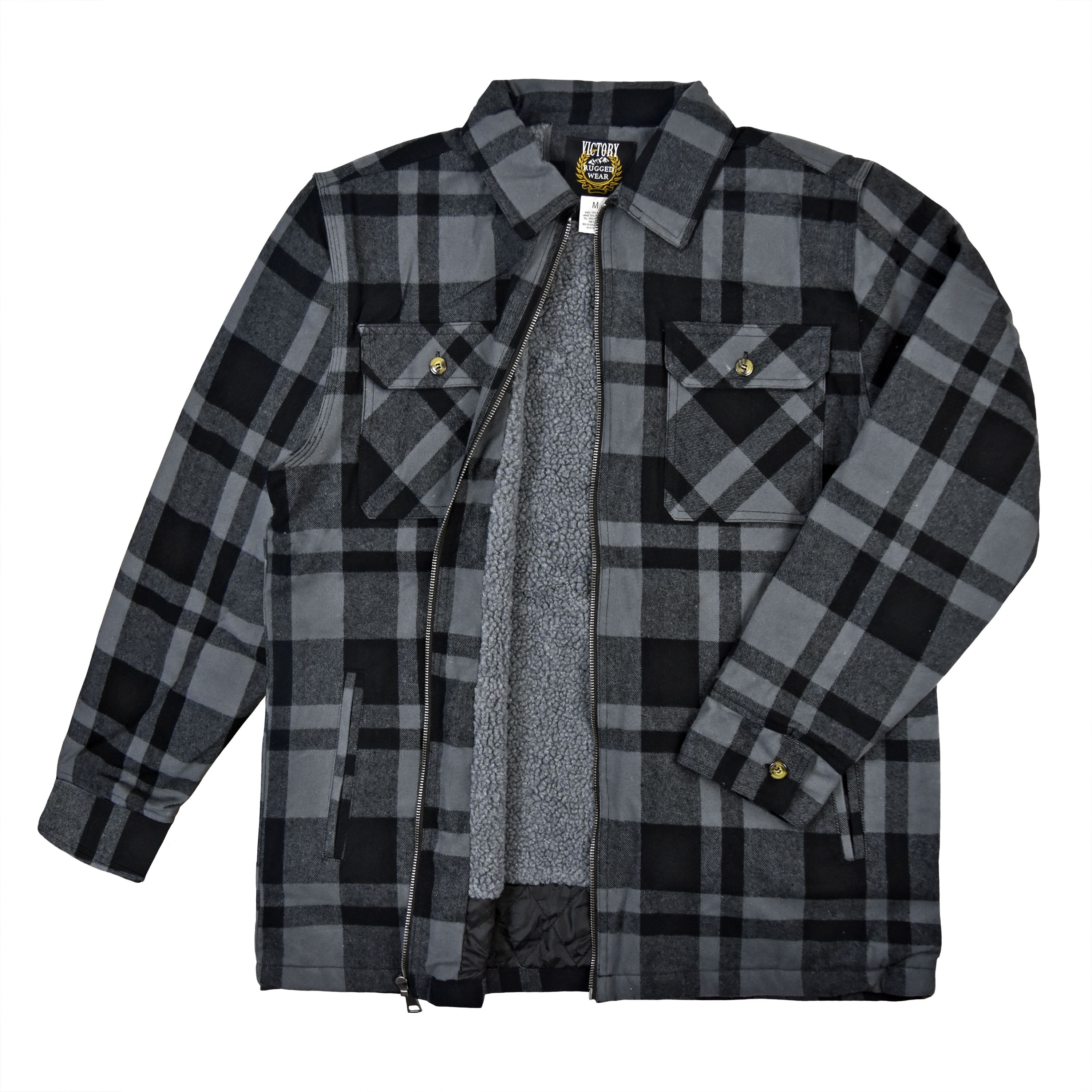 flannel jacket with fleece lining