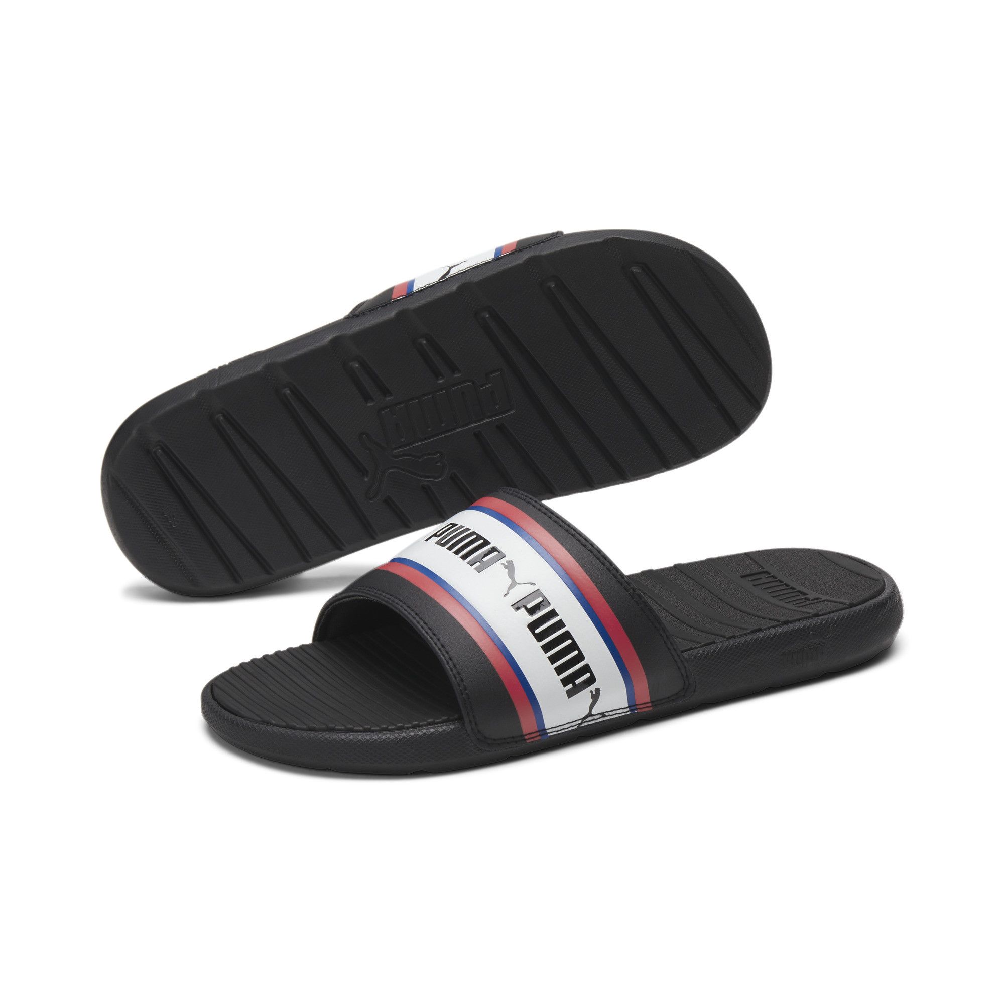Fingerhut - PUMA Men's Cool Cat Stripe Repeat BX Sport Slide Sandal