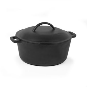 Fingerhut - 5-Pc. Pre-Seasoned Cast Iron Cookware Set