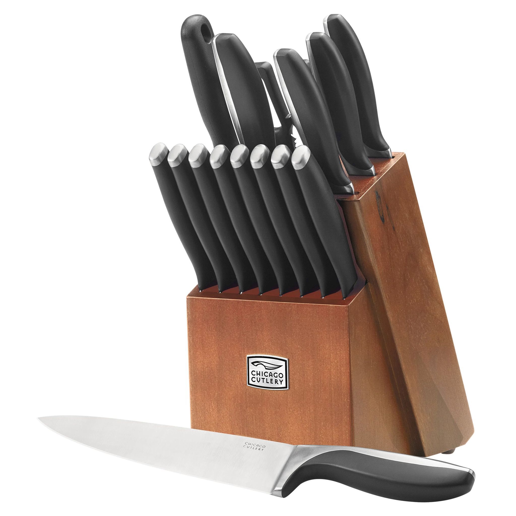 Chicago Cutlery Avondale 16-Piece Kitchen Knife Set with Wood