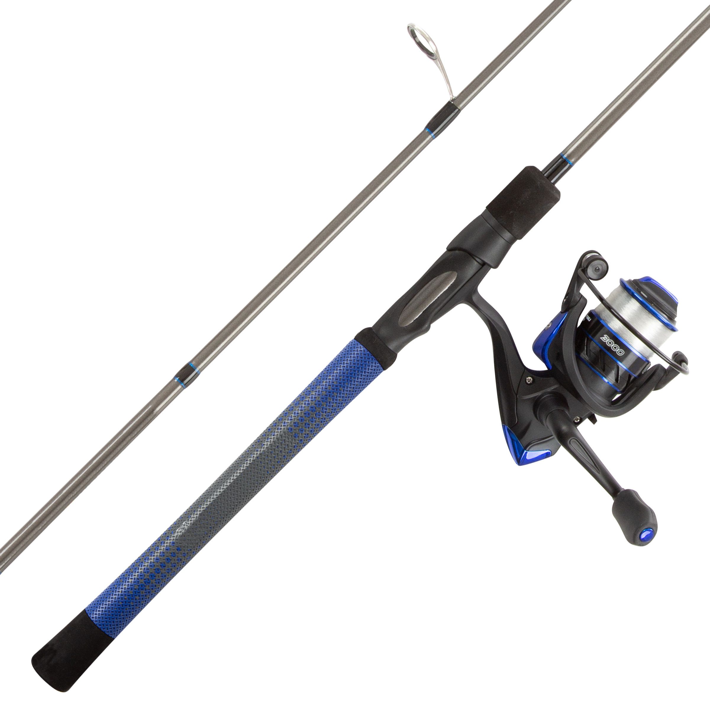 Leisure Sports RH Carbon Rod and Spinning Reel Fishing Combo - Blue