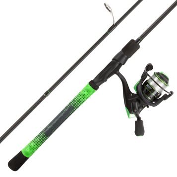 Leisure Sports RH Rod and Spinning Reel Fishing Combo - Green