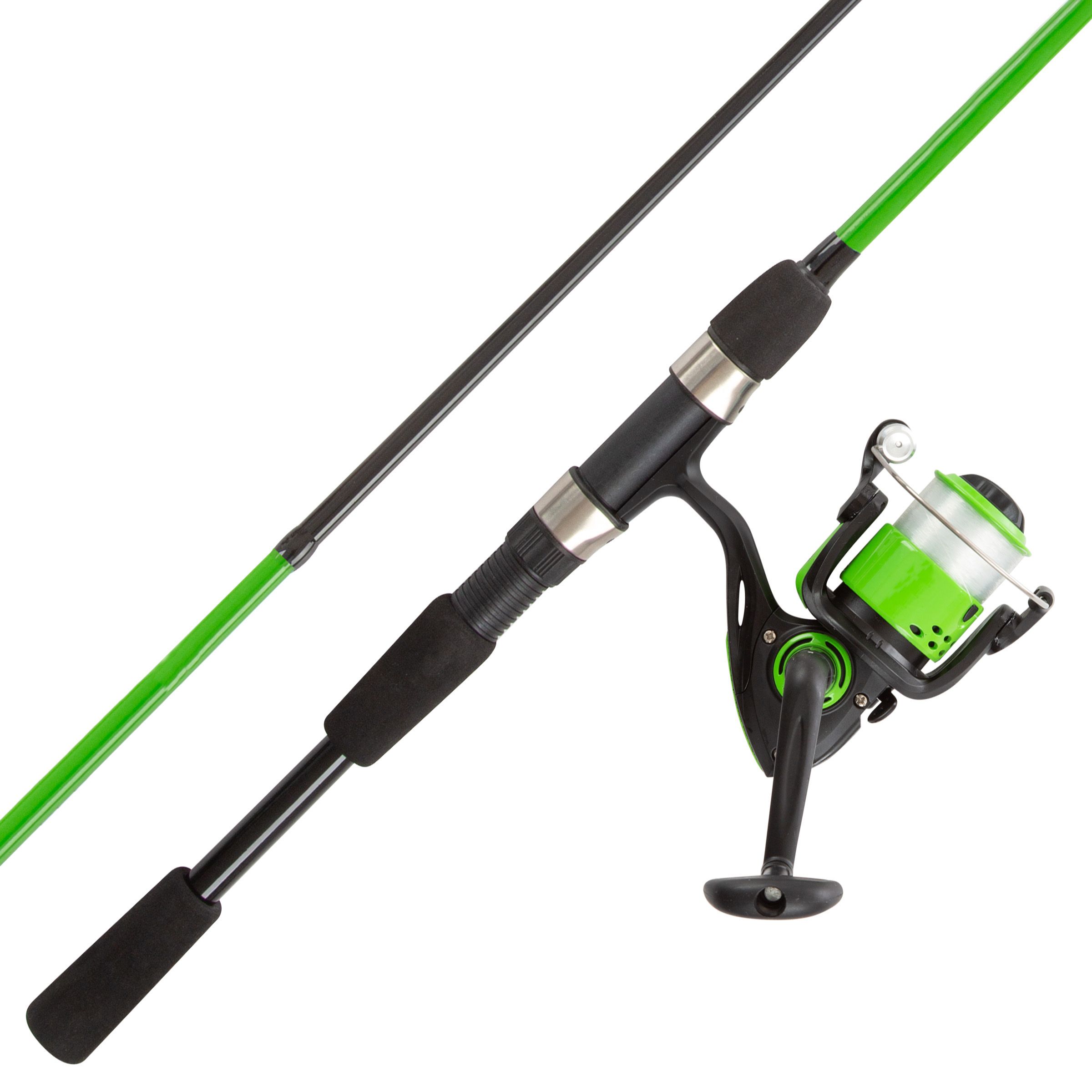 Fingerhut - Leisure Sports Beginner Spinning RH Fishing Rod and Reel Combo  - Green