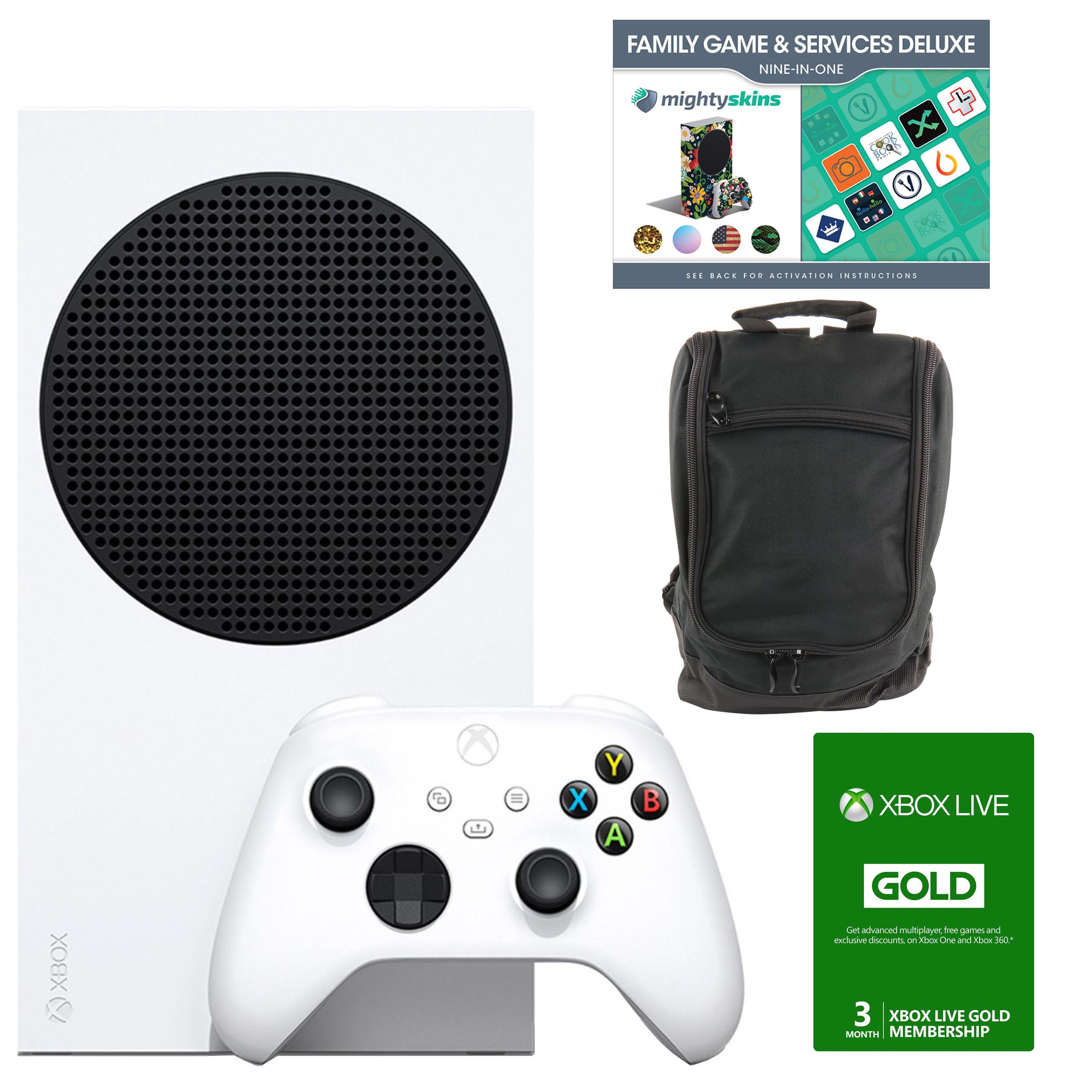 Kostuums Vreemdeling Namaak Fingerhut - Microsoft Xbox Series S Digital Console Bundle with Carry Bag  and 3-Month Xbox Live Membership and Family Services Voucher