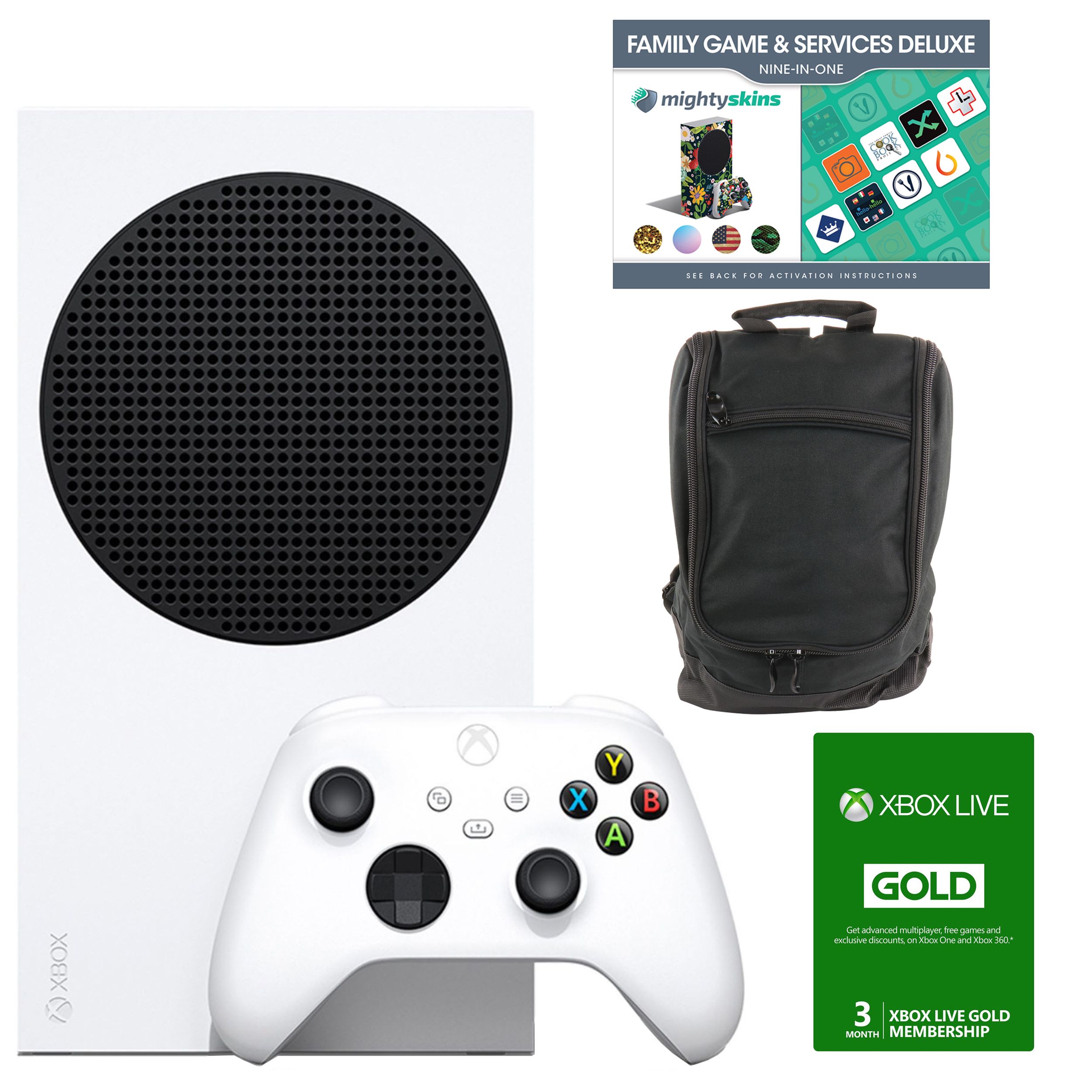 Xbox Series S 512 GB All-Digital Console with Accessories and 3 Month Live  Card 