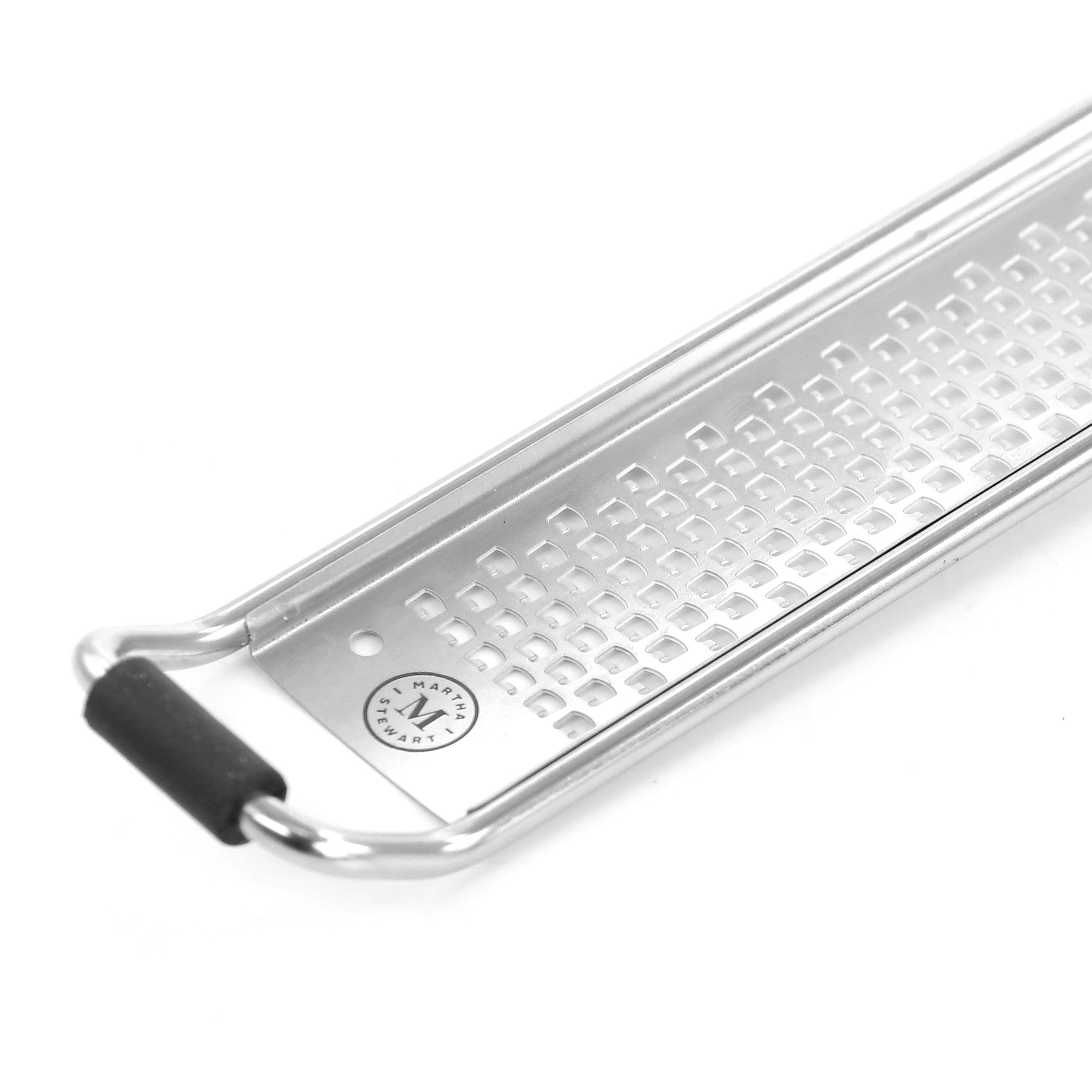 MARTHA STEWART Taupe Stainless Steel Handheld Grater and Zester