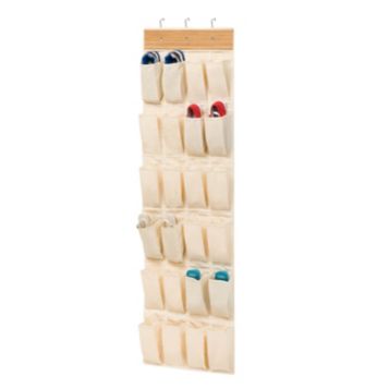 24-Pocket Over the Door Shoe Organizer