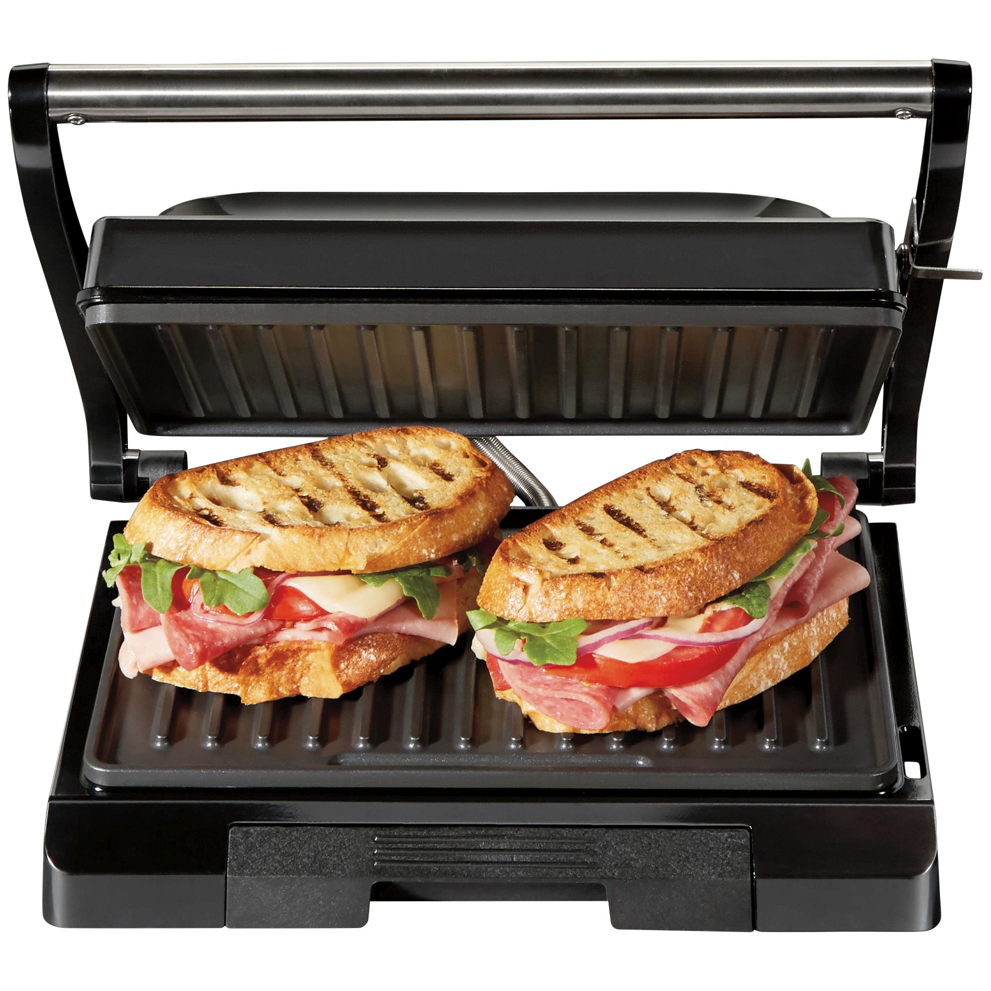 Hamilton Beach Stainless Steel Panini Press and Indoor Grill Silver