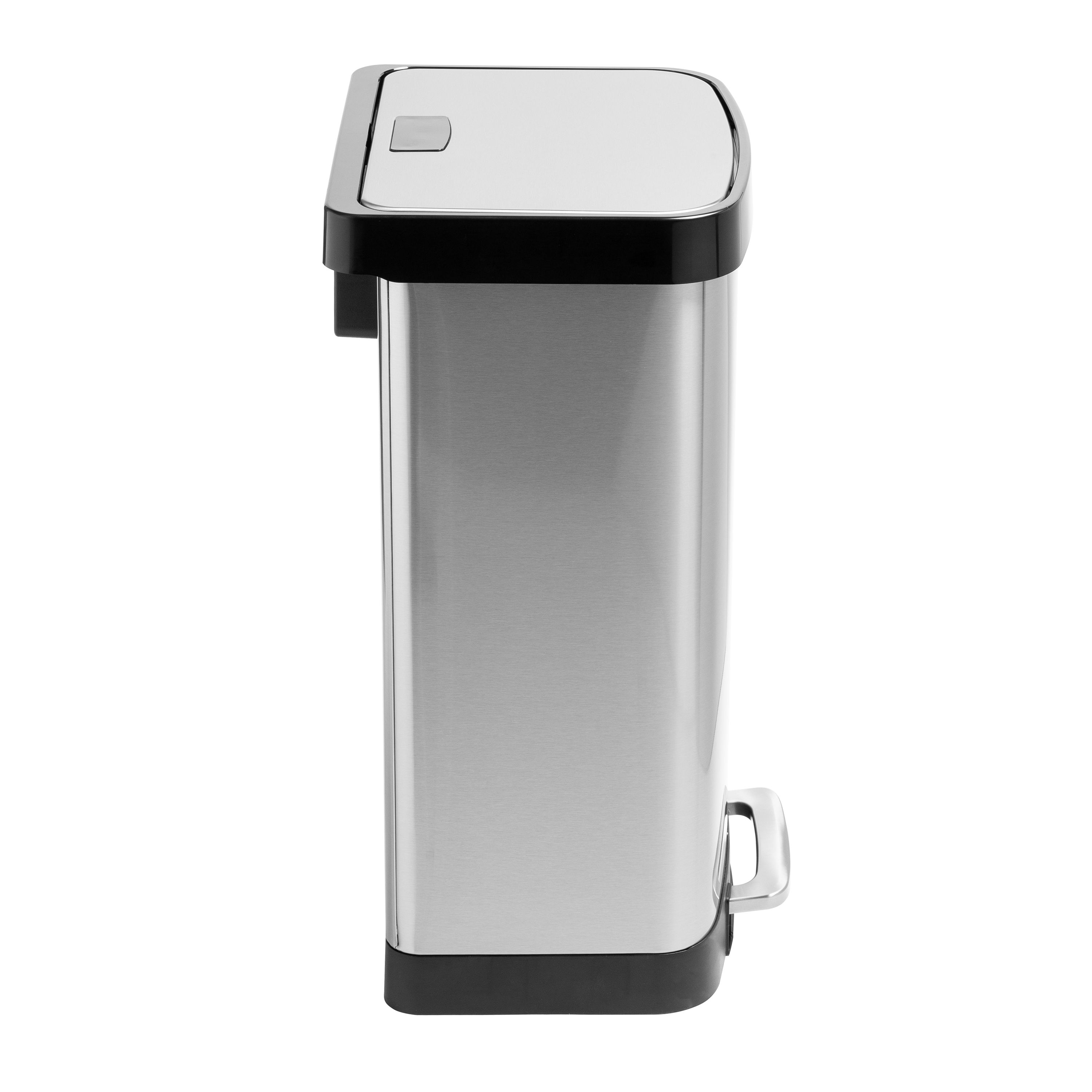 Fingerhut - Honey-Can-Do Stainless Steel Step 13-Gallon Trash Can