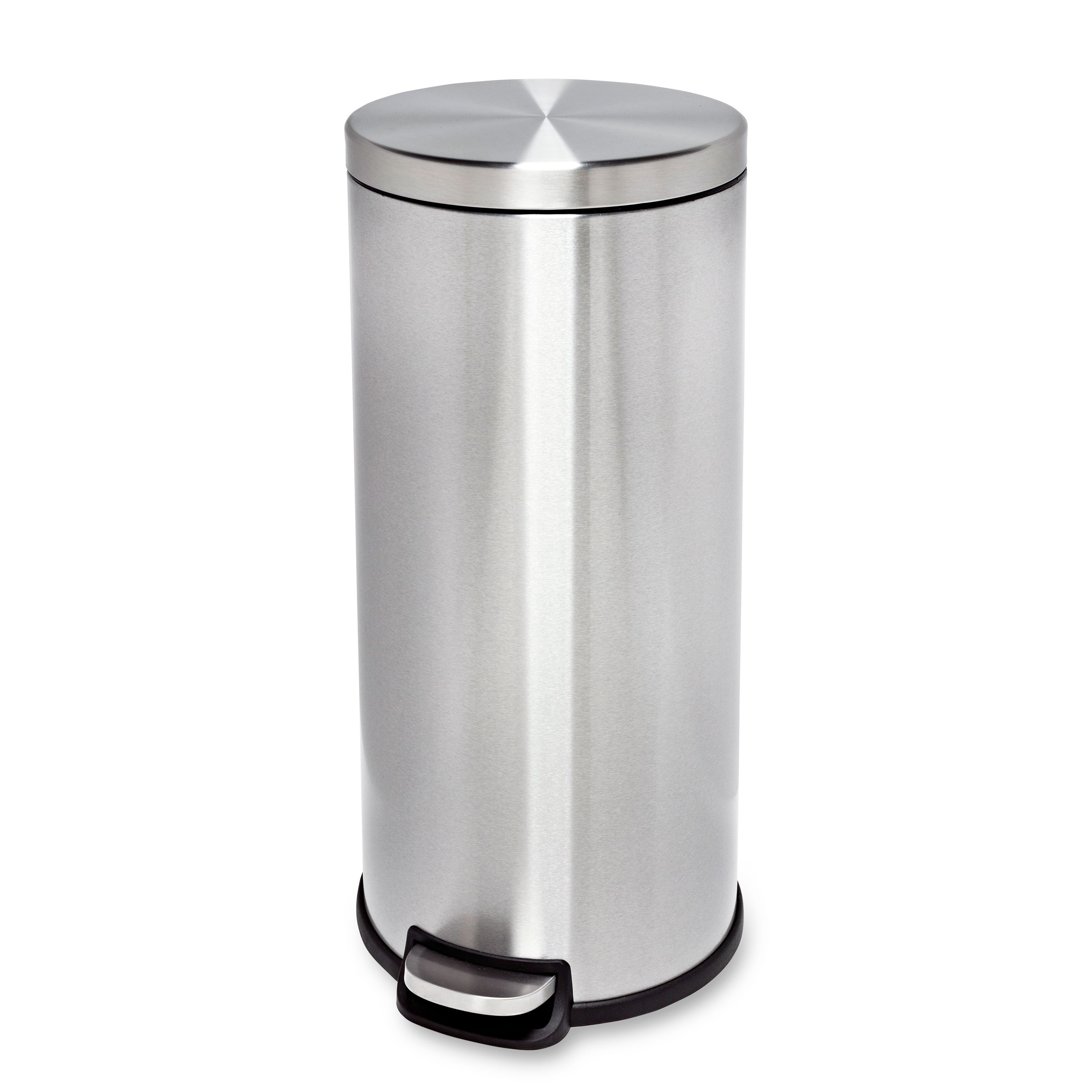 Fingerhut - Honey-Can-Do Stainless Steel Step 13-Gallon Trash Can