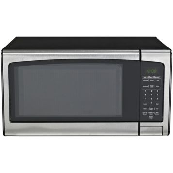 Hamilton Beach 1.1 cu ft Countertop Microwave Oven in Stainless