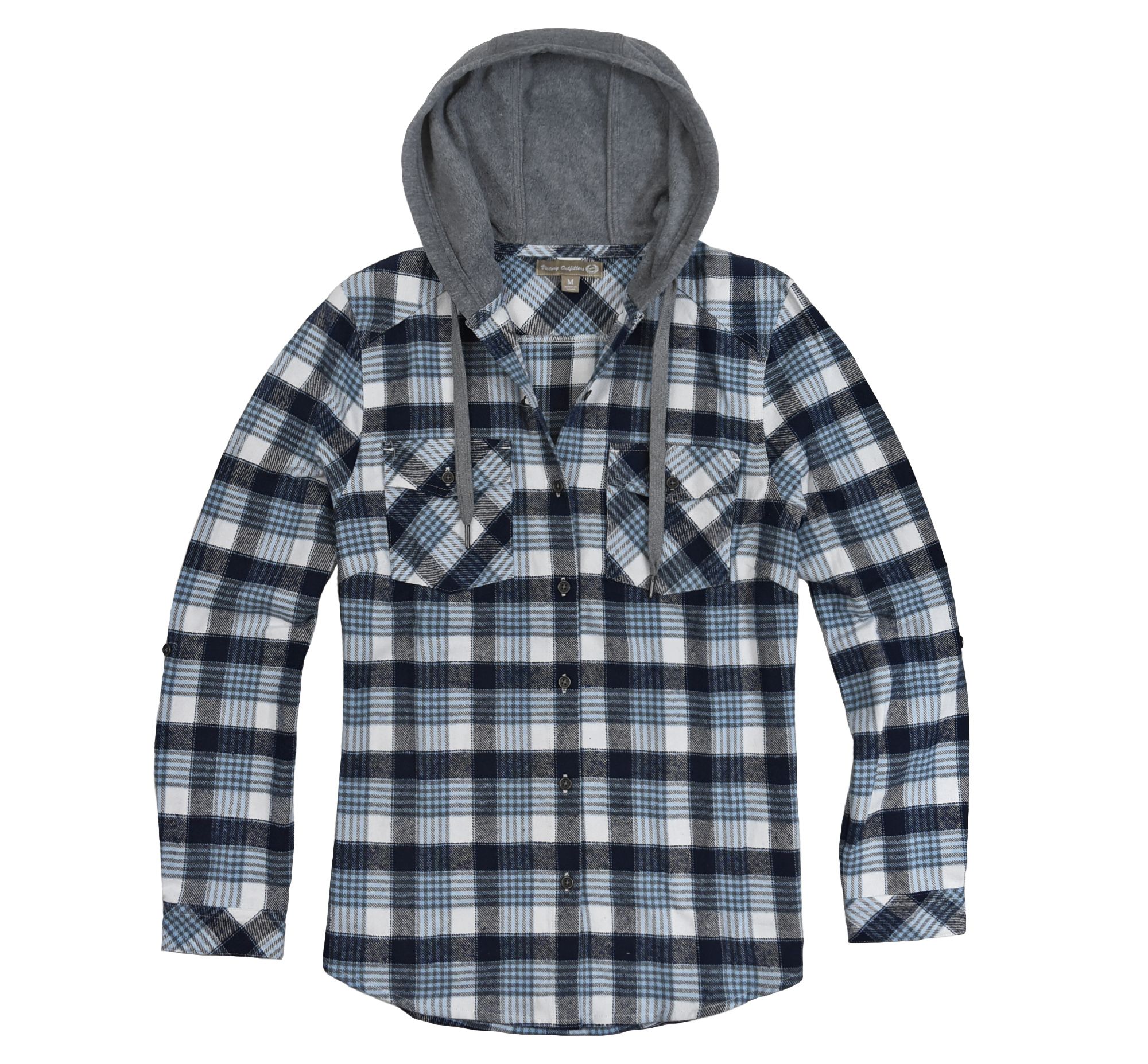 Men's Long Sleeve Casual Print Smart Cotton Work Flannel Plaid Shirt Top  Hoodie