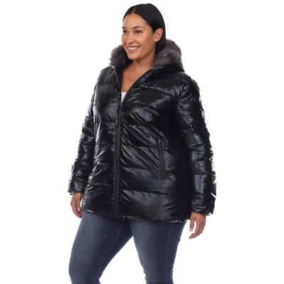 white mark women's puffer coat