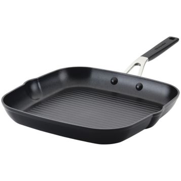 KitchenAid Hard Anodized Nonstick Frying Pans/Skillet Set, 8.25 Inch and 10  Inch, Onyx Black
