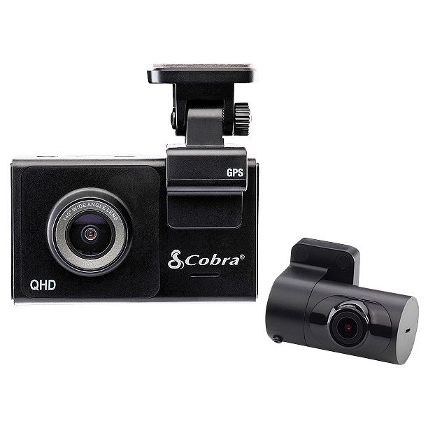 Cobra SC 200D Dual-View Smart Dash Cam with Rear-View Accessory Camera  Black SC 200D - Best Buy