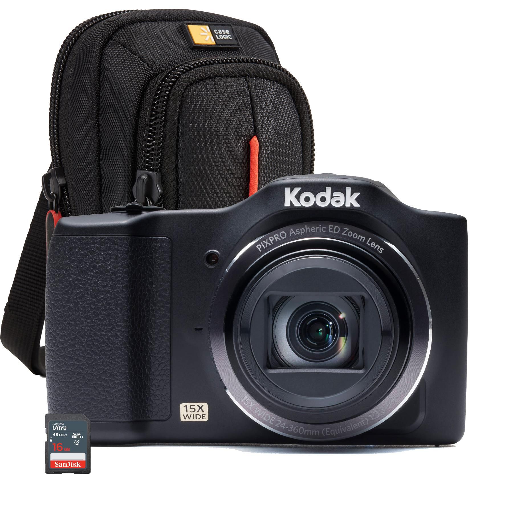 Fingerhut Kodak PIXPRO FZ152 16MP 15x Zoom Digital Camera Kit