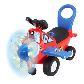 Fingerhut Marvel Lights N Sounds Spidey Activity Plane Ride On