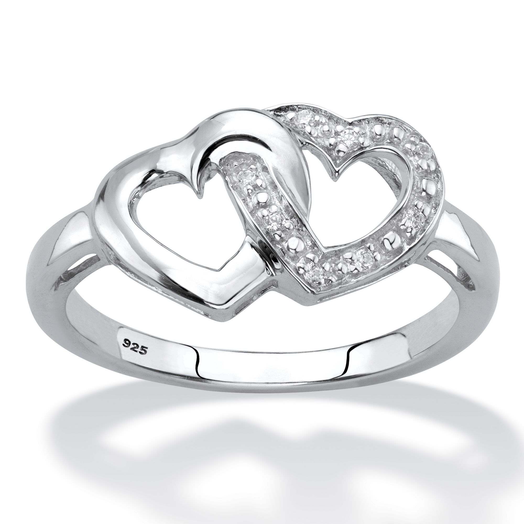 Two heart promise sale ring