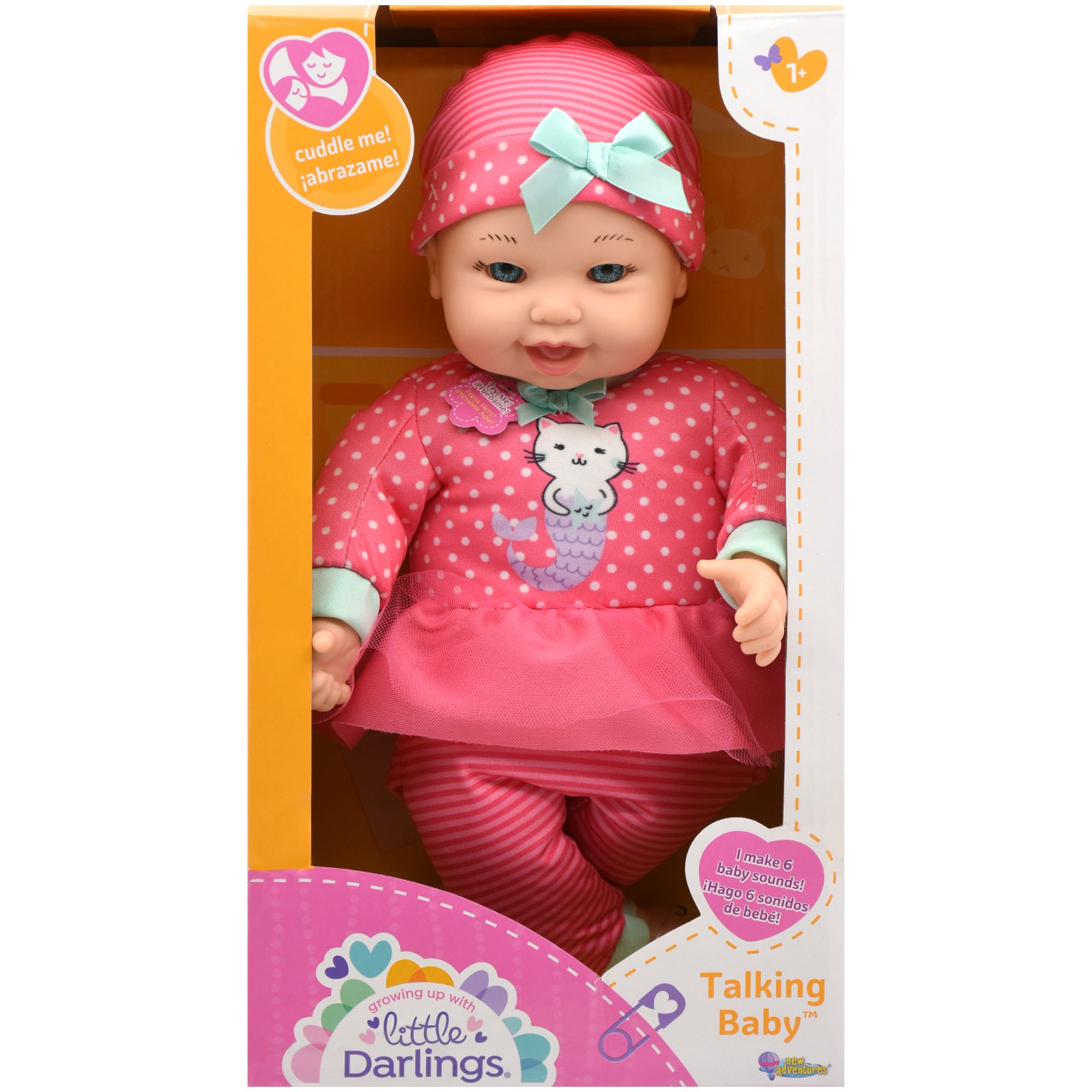 Fingerhut Little Darlings Talking Baby Doll with 6 Sounds