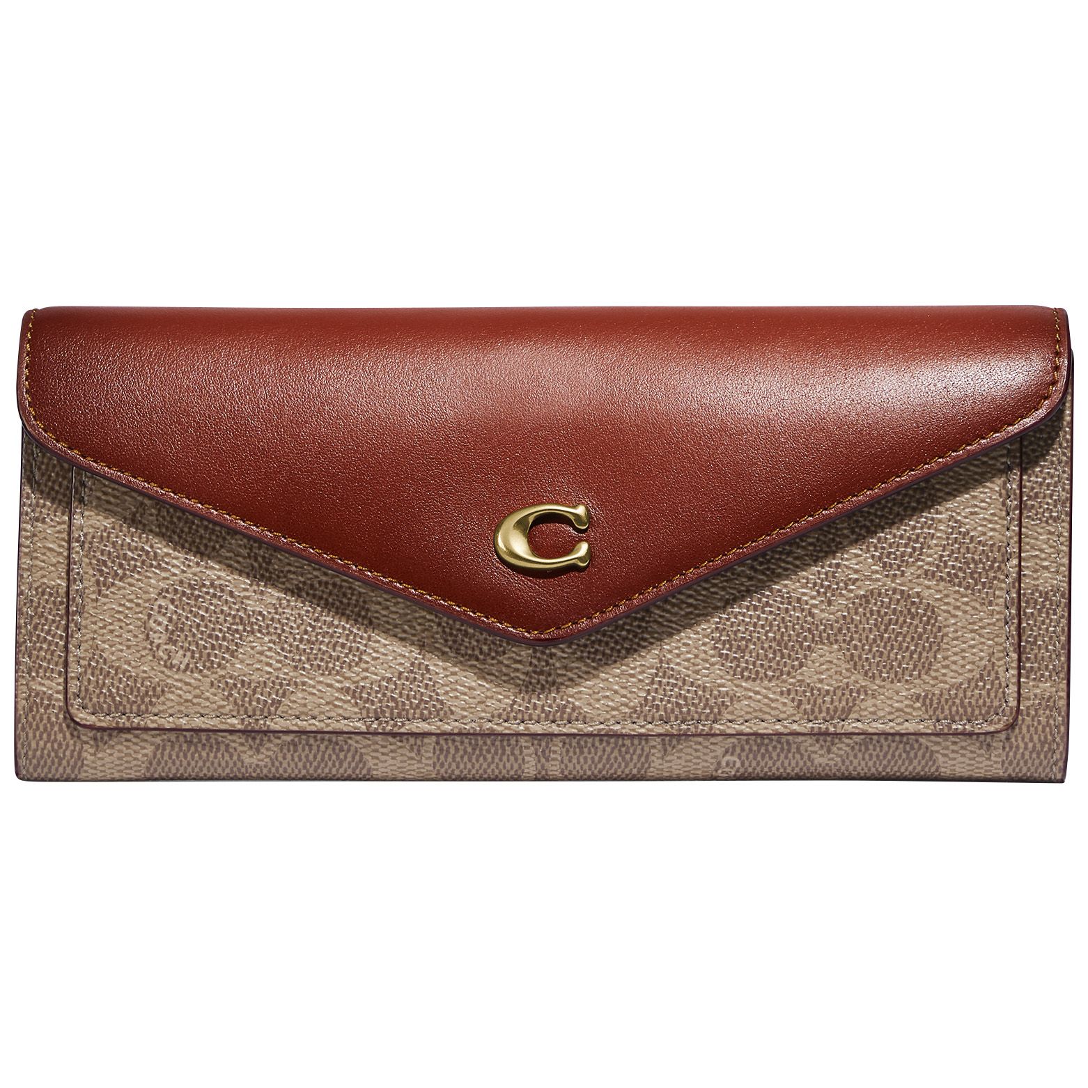 Fingerhut Coach Wyn Clutch Wallet Tan