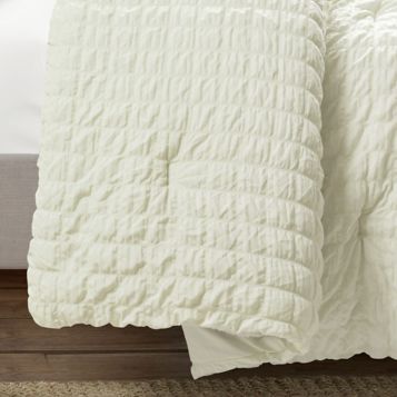 Crinkle Textured Dobby Comforter Set, Lush Decor