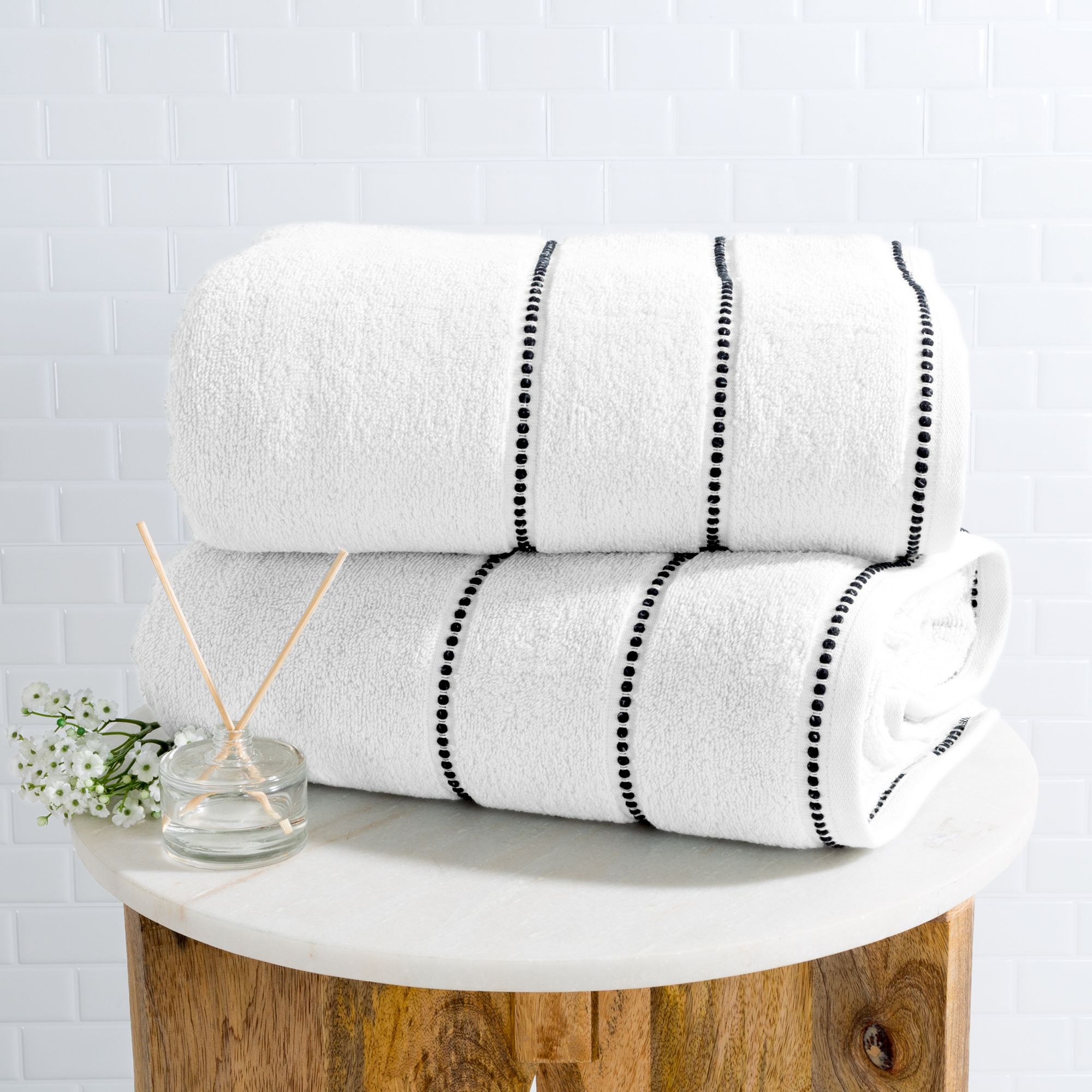 Fingerhut - Superior Cotton/Rayon-From-Bamboo 8-Pc. Bath Towel Set