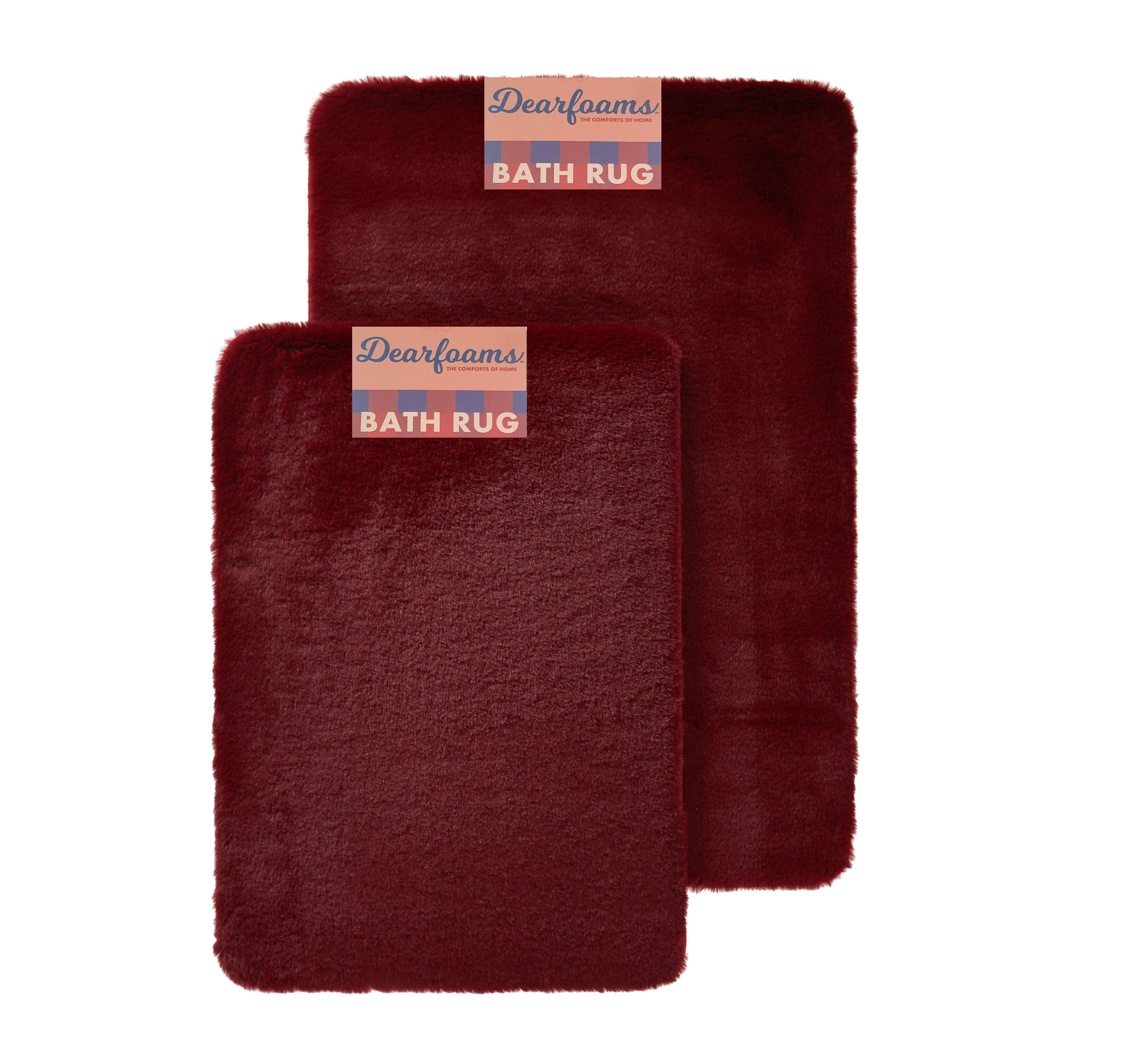 Truly Soft Memory Foam 2-pc. Bath Rug Set Grey 17x24 and 20x30