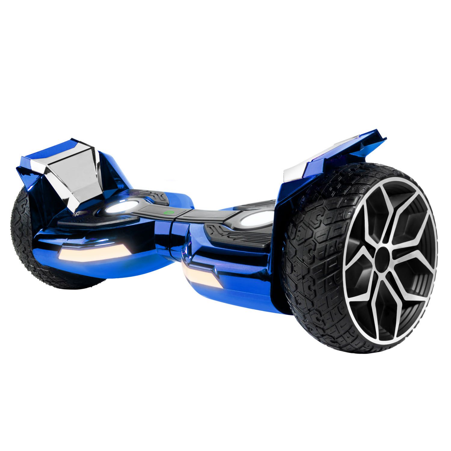 XPRIT Legion 8.5'' Hoverboard tout-terrain tout-terrain pour adultes, noir  chromé, pneu robuste, lumières LED, certifié UL2272 