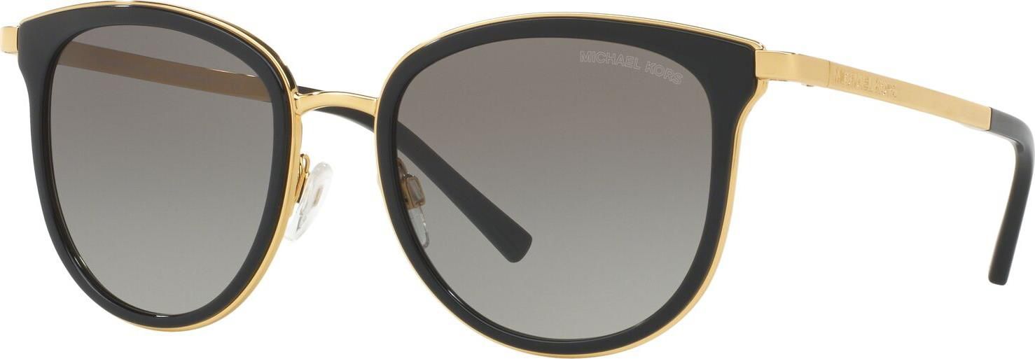 Michael Kors Women s Phantos Sunglasses Black Goldtone Gray Gradient