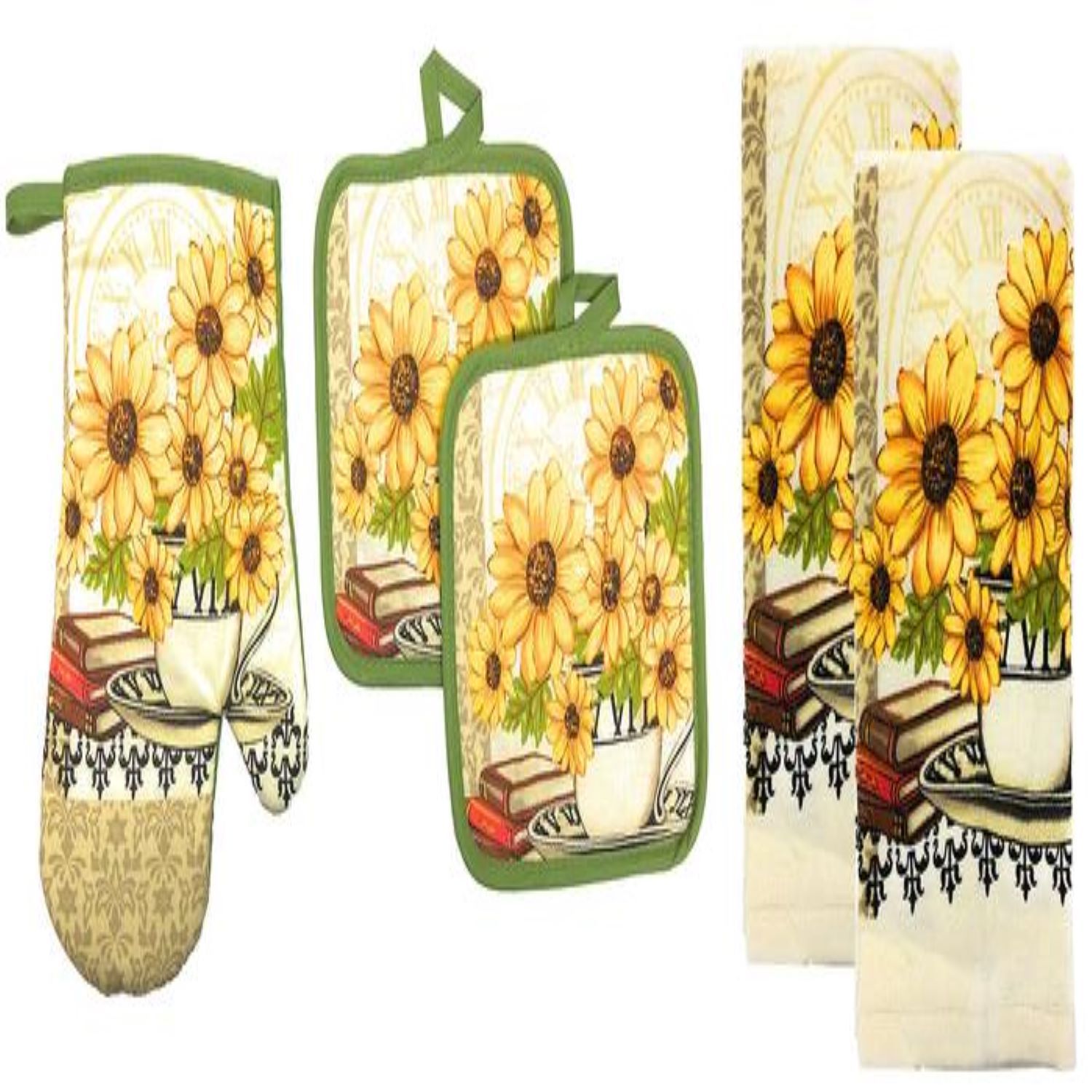 Daisy Kitchen Towels, Set of 2 