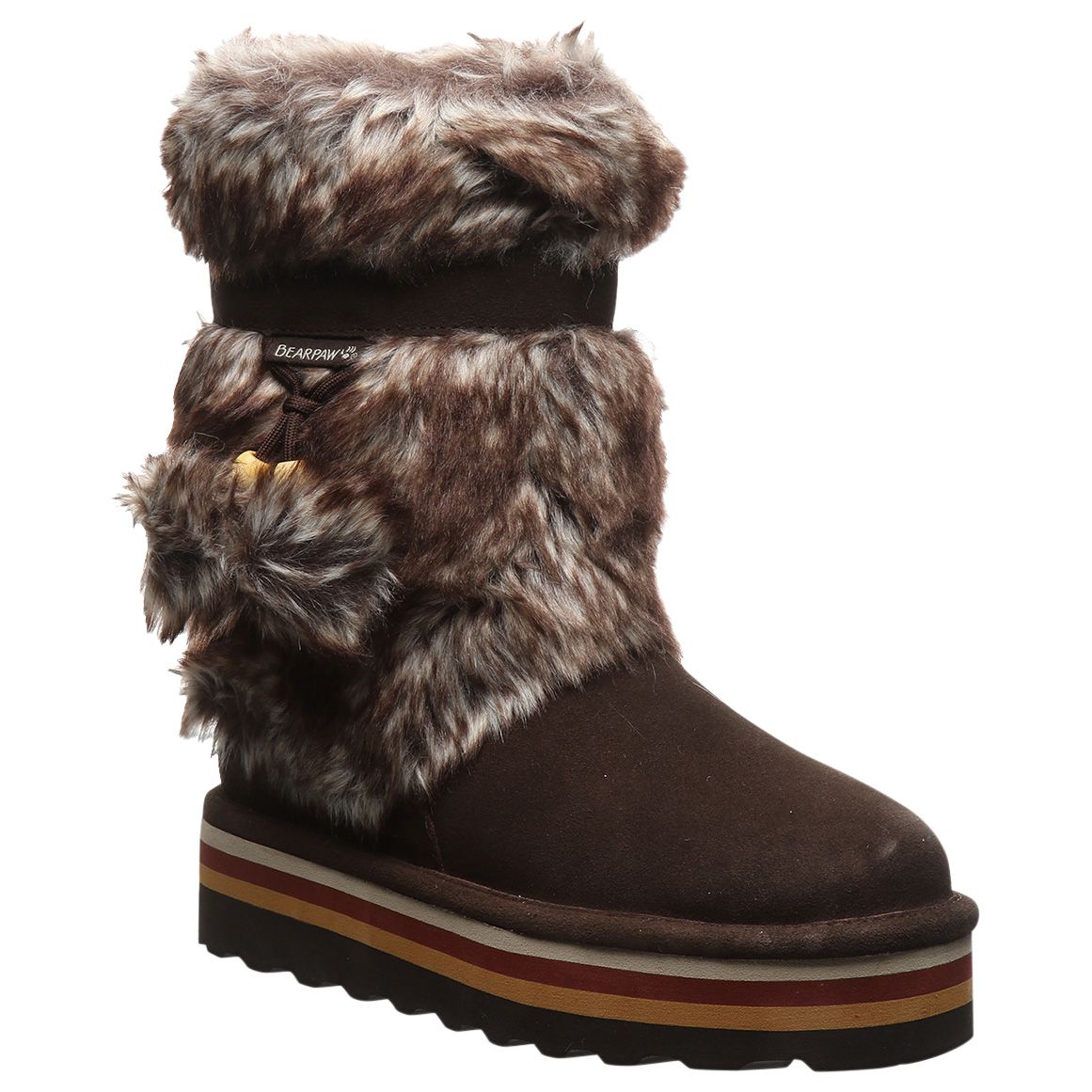 Bearpaw pom clearance pom boots womens