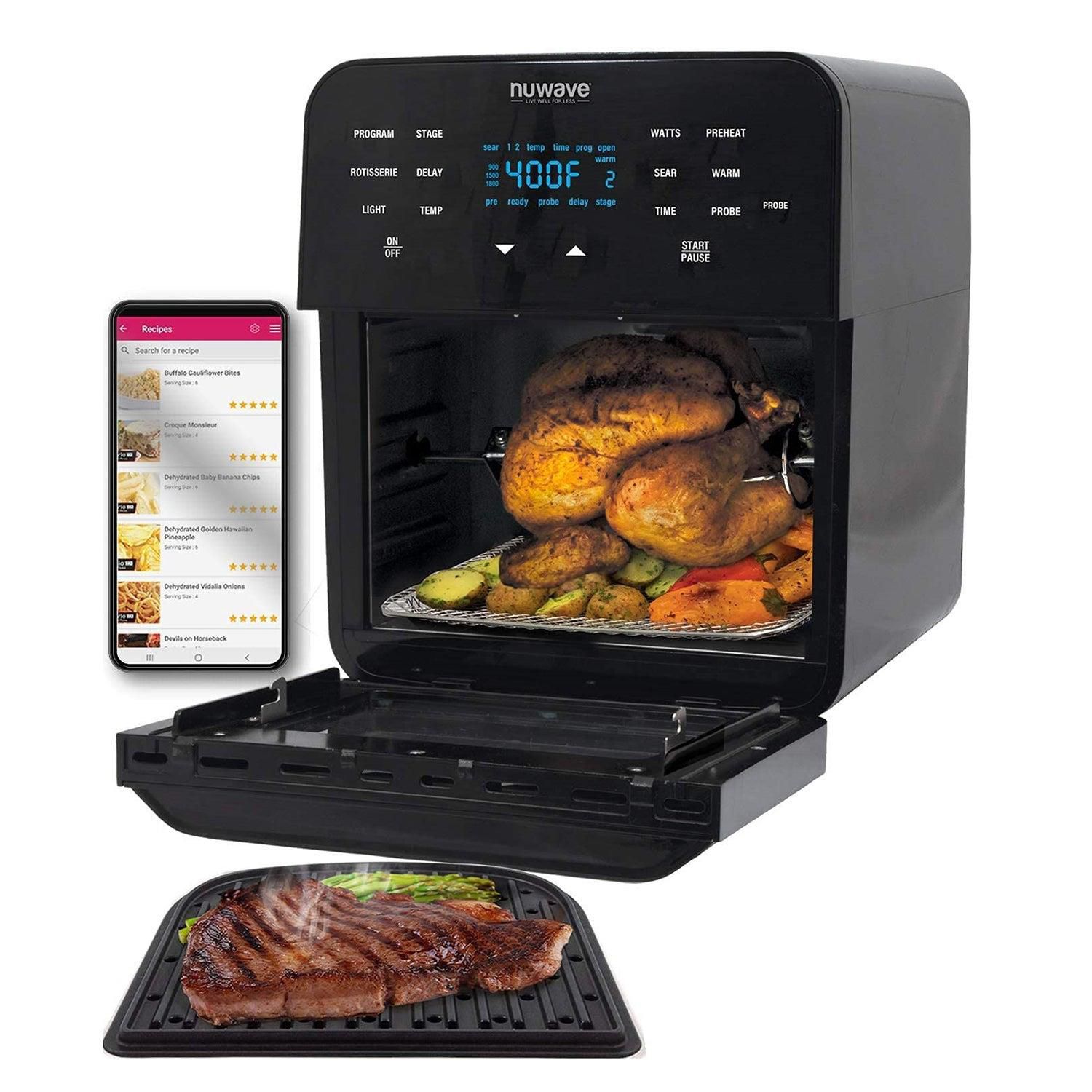 NuWave Brio 6-Quart Air Fryer with App Recipes