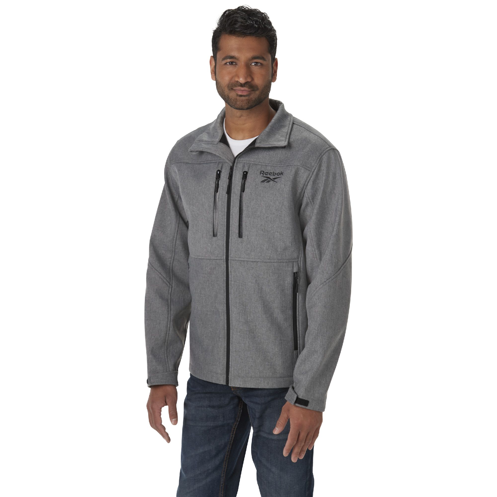 reebok men's huron softshell jacket