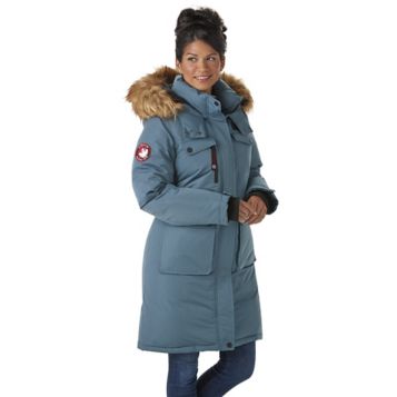 Alpinetek women's long outlet down parka