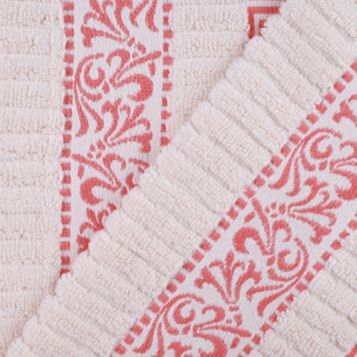 8pc Cotton Bath Towel Set Coral