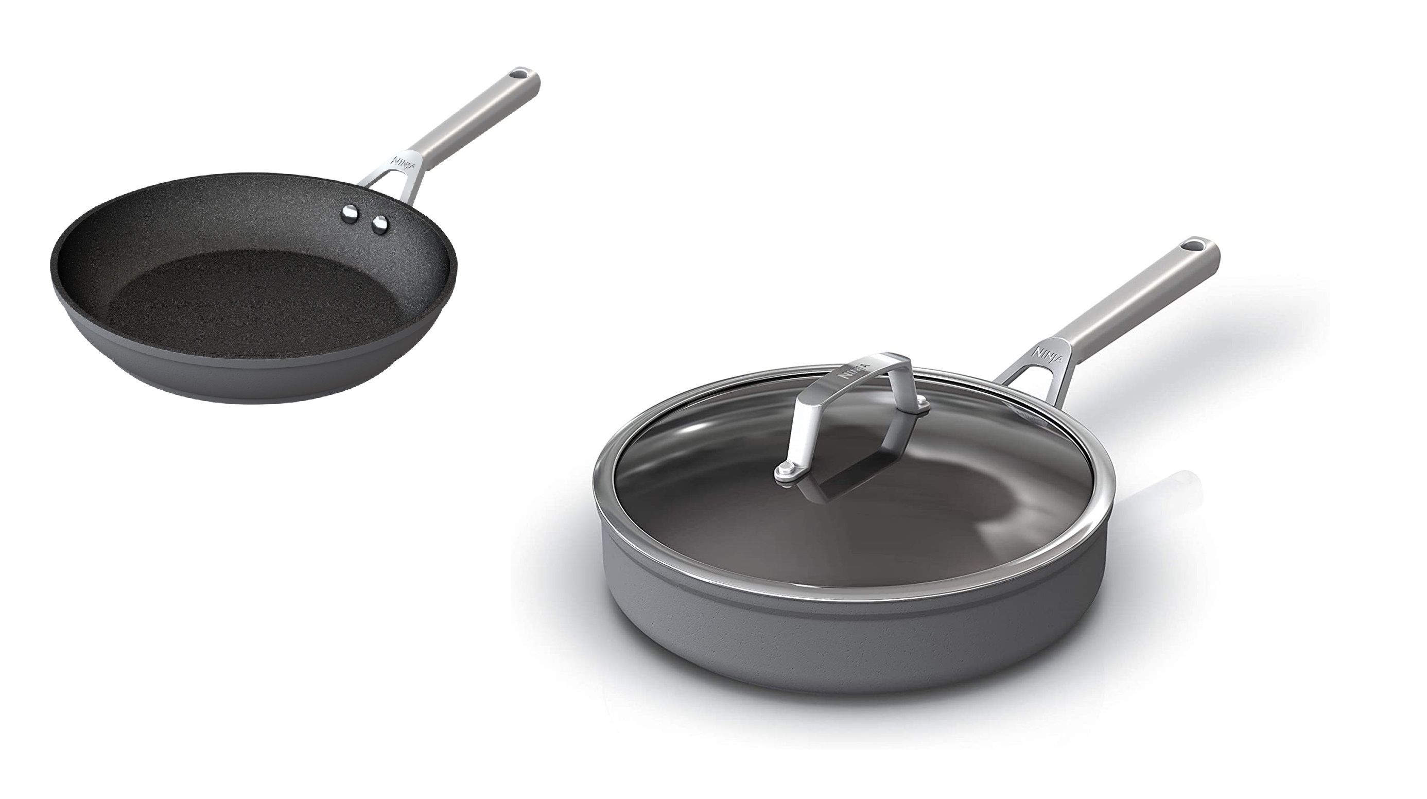 Ninja Foodi 2Pc NeverStick Premium Fry Pan Set 