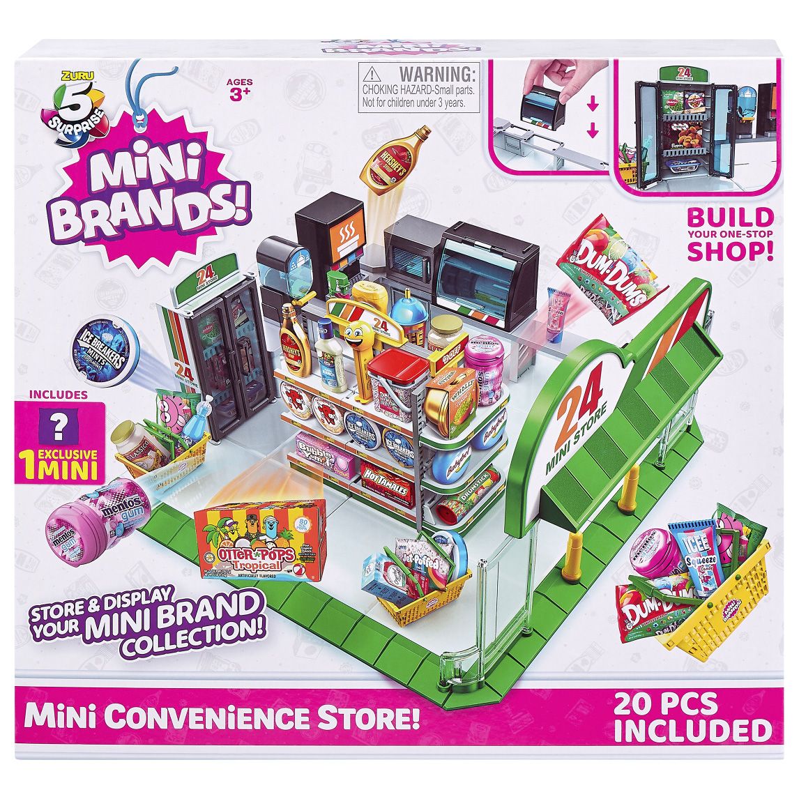 5 Surprise Mini Brands DISNEY STORE Minnie Mouse Lot of 3: Toy Kitchen Set  & Bag