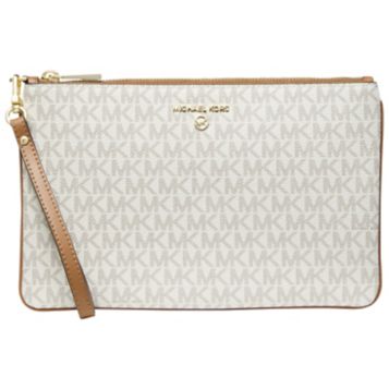 Michael kors best sale large wristlet vanilla