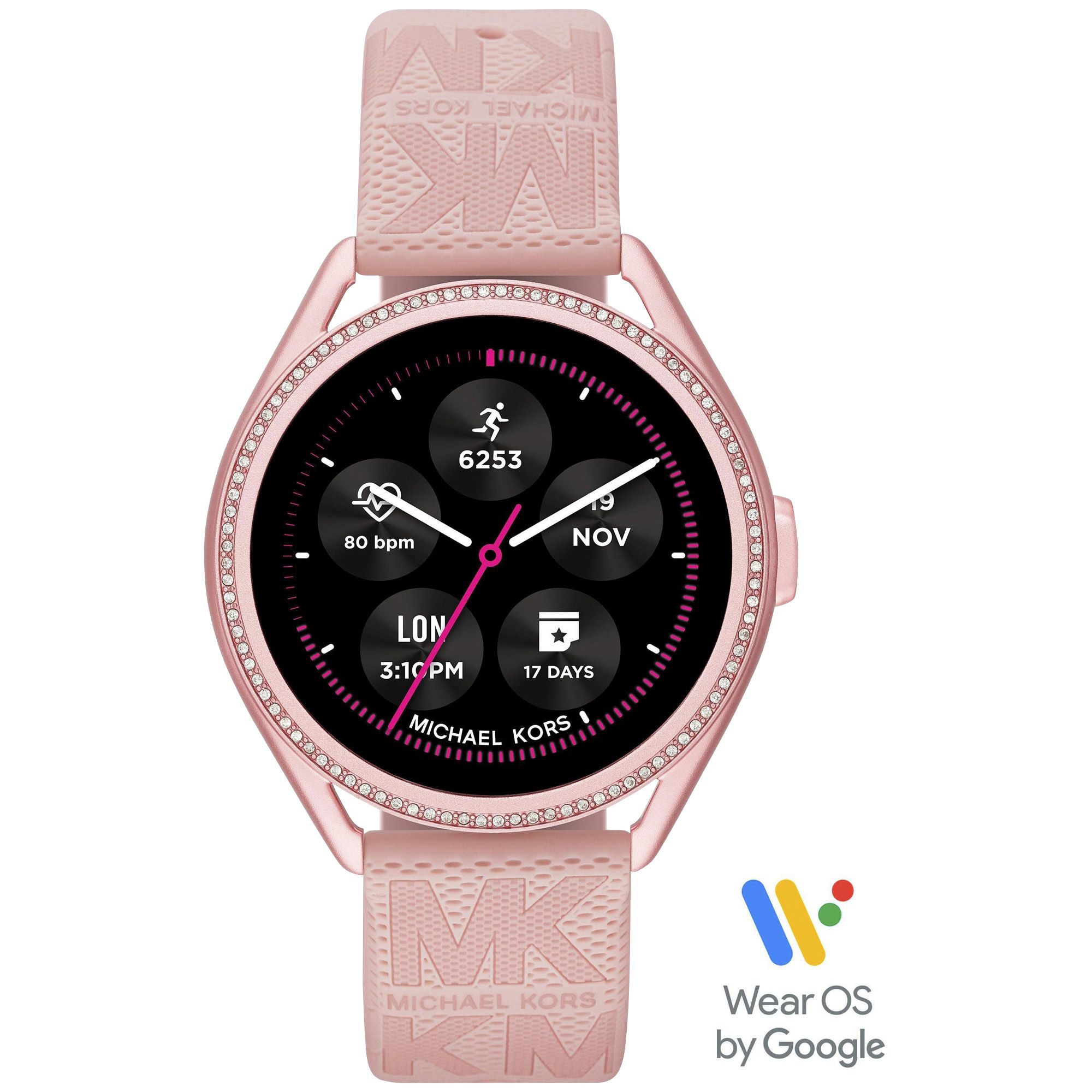 Michael kors smartwatch rubber strap sale