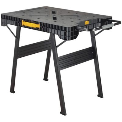 BLACK+DECKER Workbench, Workmate, Portable, Holds Up to 550 lbs, Vertical  and Horizontal Clamping Options, For DIY, Woodworking and More (WM425-A)