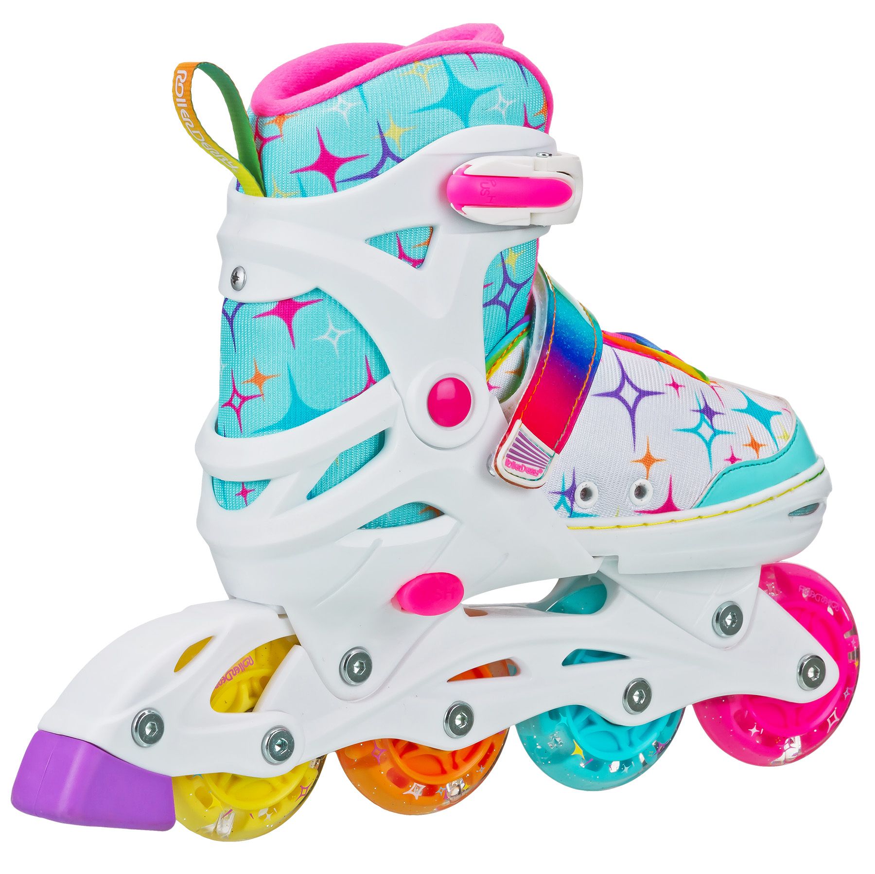 Roller Skates for Girls and Kids, 4 Sizes Adjustable Roller Skates