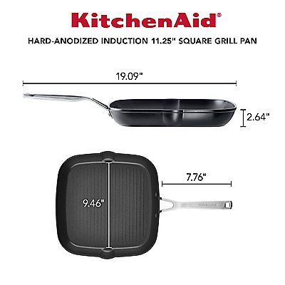 Fingerhut - KitchenAid 11-Pc. Nonstick Hard-Anodized Aluminum