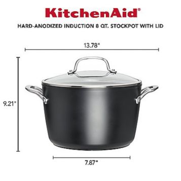 Fingerhut - KitchenAid 11-Pc. Nonstick Hard-Anodized Aluminum Induction Cookware  Set