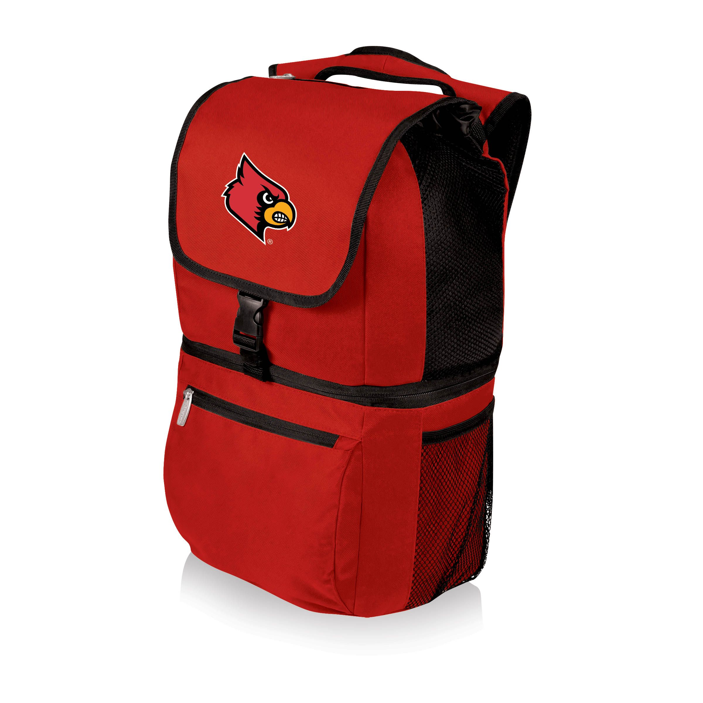 Louisville Cardinals Deluxe 2-Piece Backpack and Carry-On Set - Silver