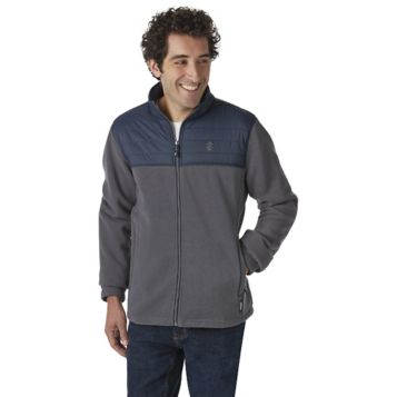 Izod men's hot sale fleece jacket